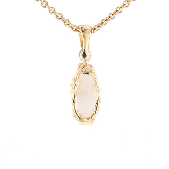 Gold Quartz Freeform Pendant (G2)