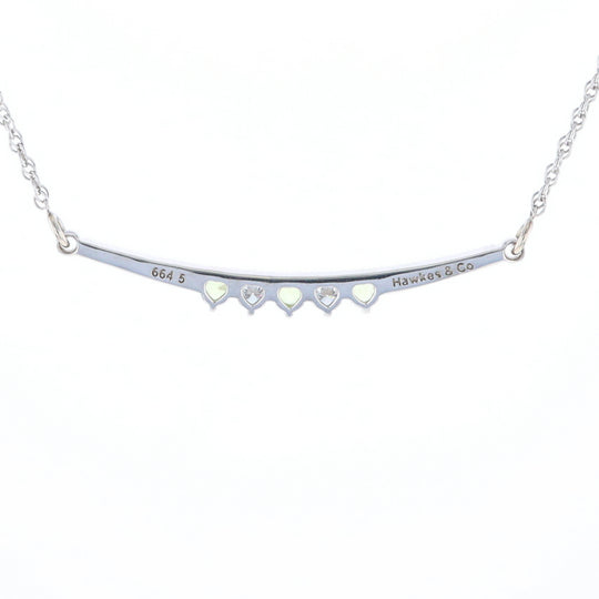 Peridot & Diamond Mother's Necklace