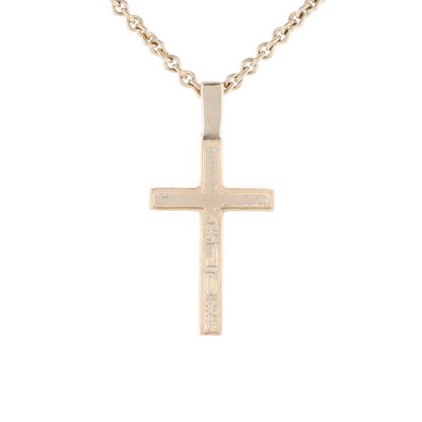 Three Section Gold Quartz Cross - G2