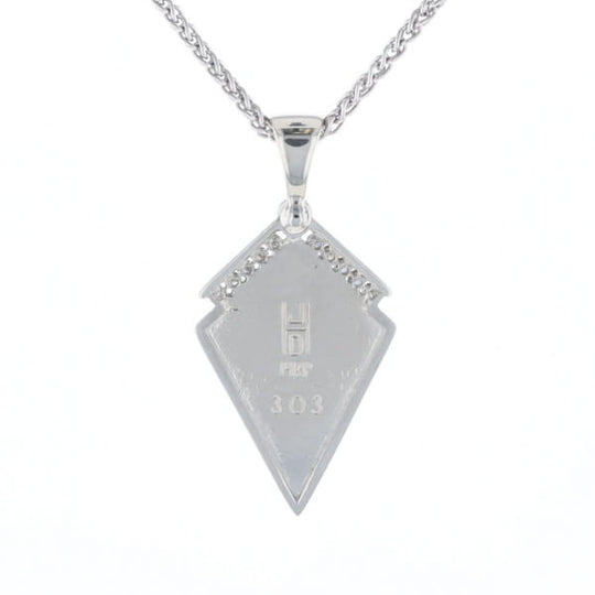 Pietersite Kite Shaped Inlaid Pendant with 0.19ctw Diamonds