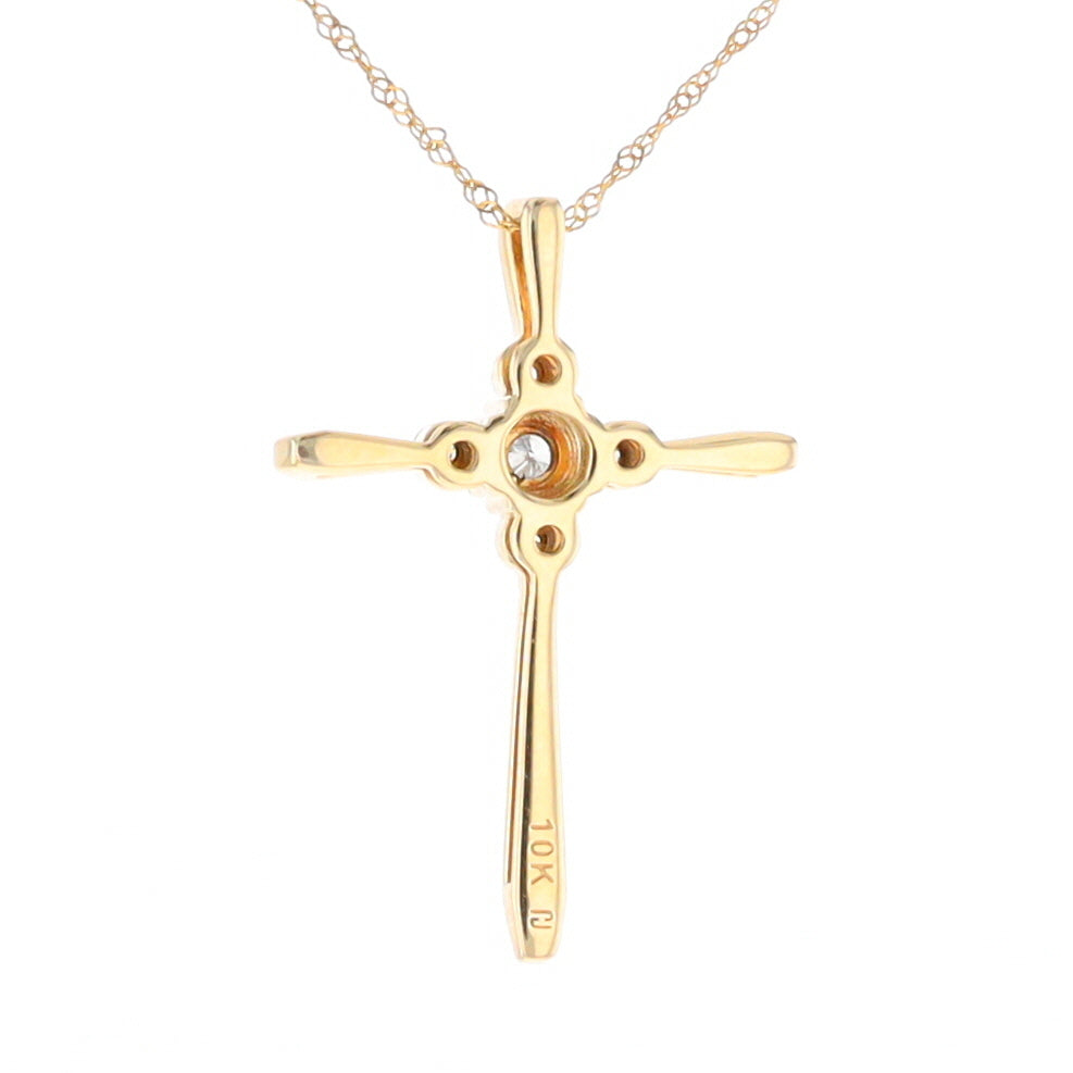 Illusion Cluster Cross Necklace