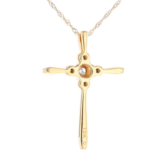 Illusion Cluster Cross Necklace