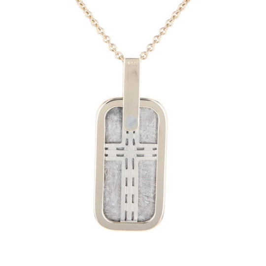 Meteorite Reversible Dog Tag Pendant