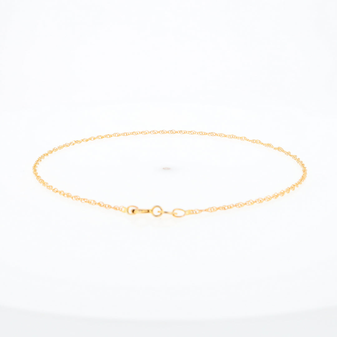 Gold Singapore Anklet