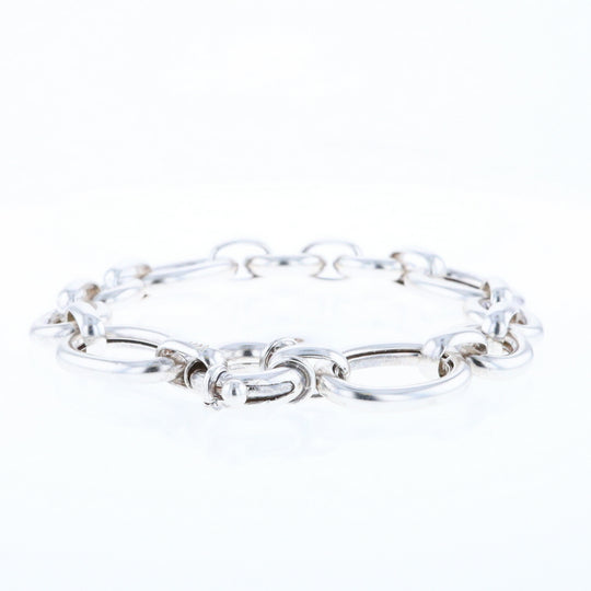 Sterling Silver Open Cable Link Bracelet