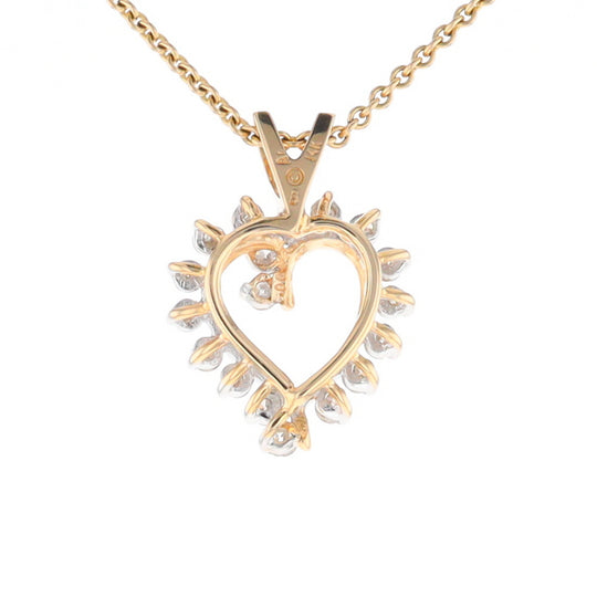 Open Heart Diamond Pendant