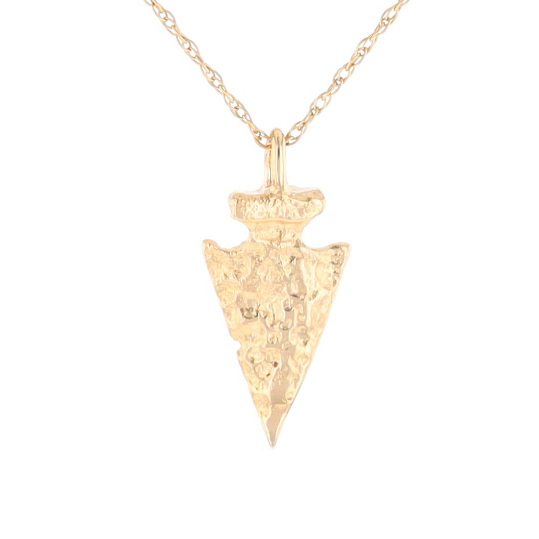 Gold Arrowhead Pendant