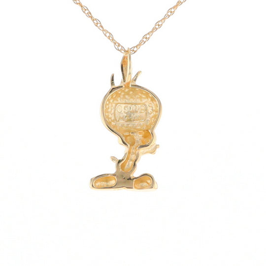 Gold Tweety Bird Pendant