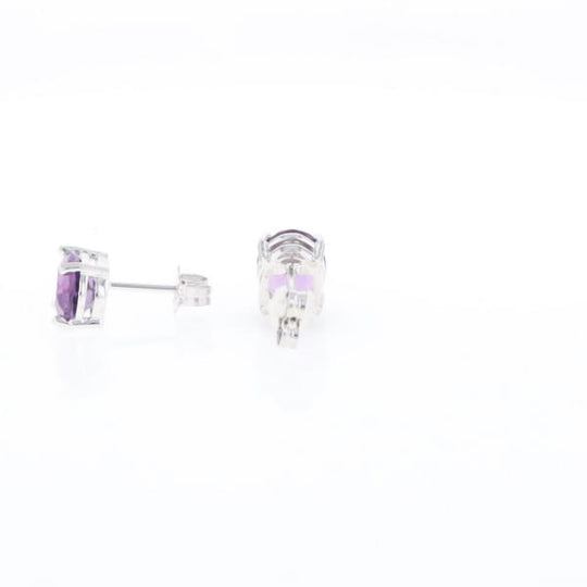Amethyst Stud Earrings