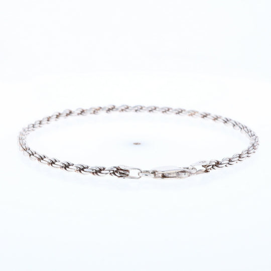 Silver Rope Bracelet