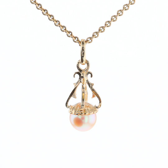 Swirl Chandelier Pearl Pendant