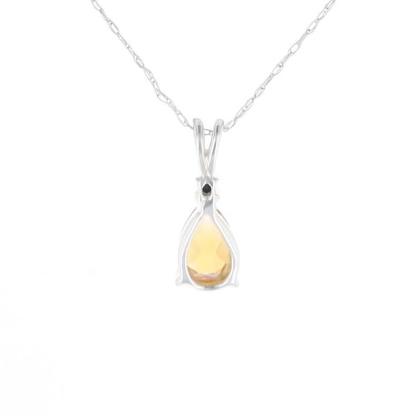 Citrine Pear Pendant