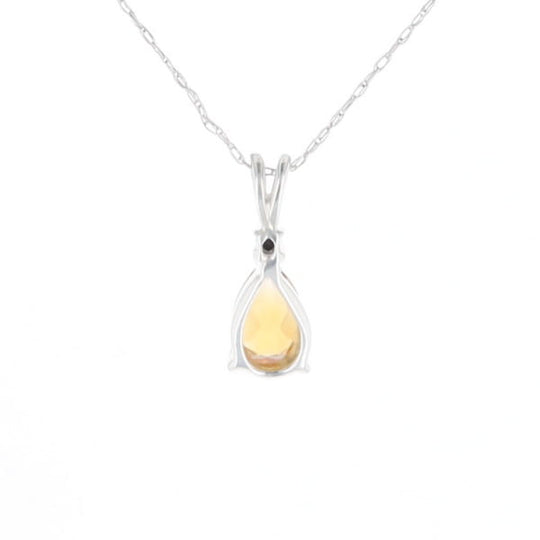 Citrine Pear Pendant