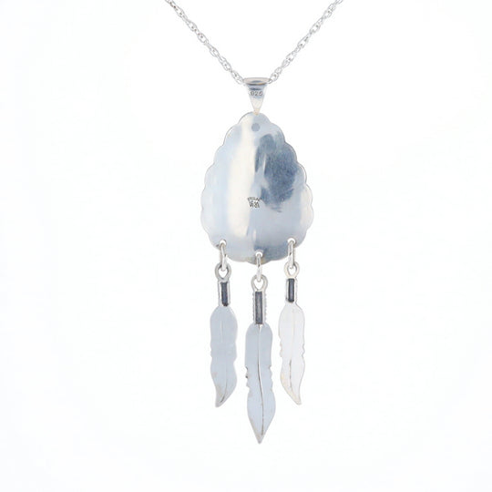 Native Feather Dangle Pendant