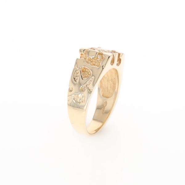 Men's Faux Nugget Style Diamond Ring