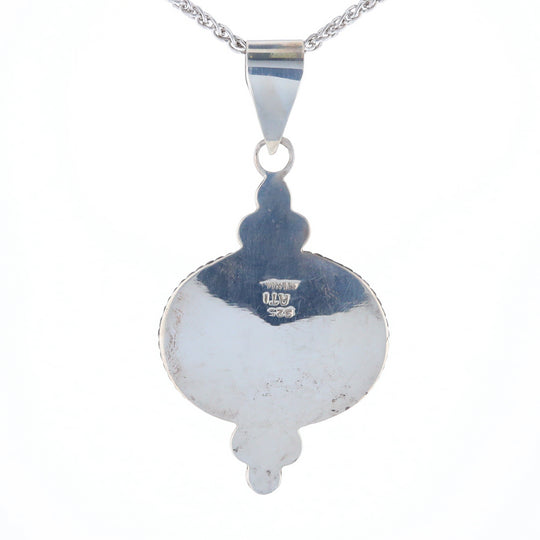 Bezel Set Onyx Beaded Pendant