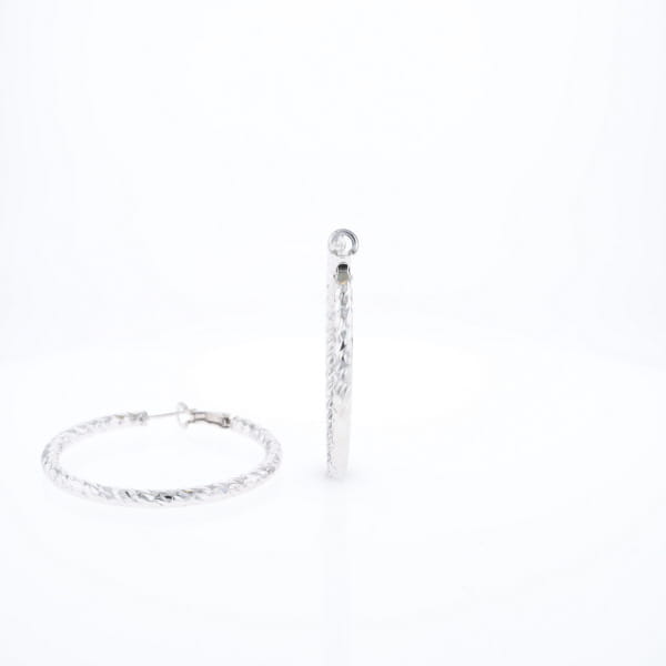 Diamond Cut Hoops