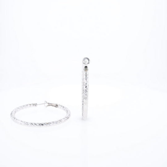 Diamond Cut Hoops