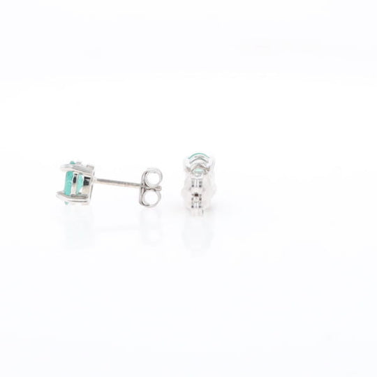 Oval Emerald Stud Earrings