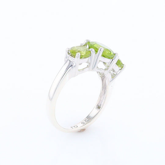 Three Peridot Ring