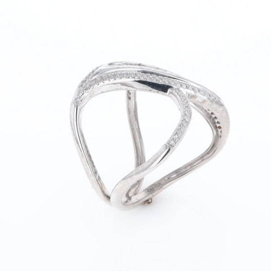 Dramatic Bypass Diamond Ring