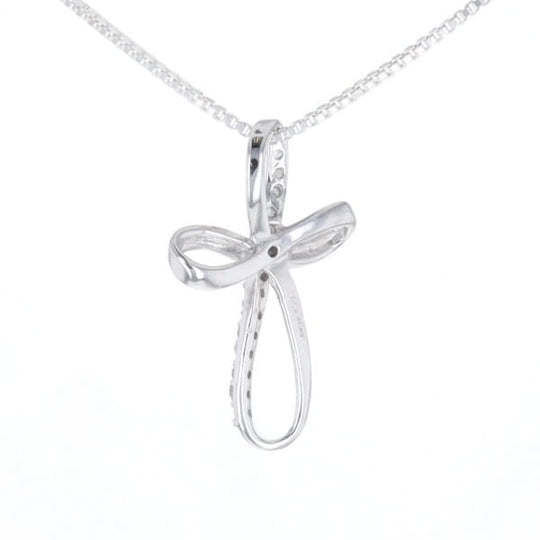 Open Loop Cross Necklace