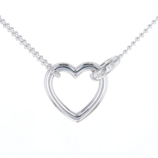 Diamond Clip Heart Necklace