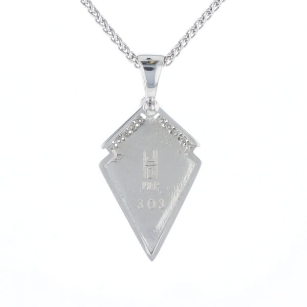 Onyx Kite Design Inlay .19Ctw Diamond Pendant