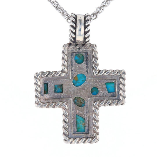 Turquoise Cross Pendant