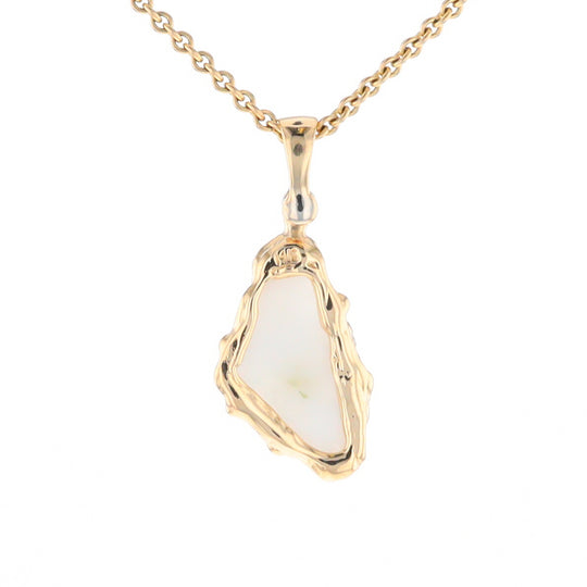 Gold Quartz Freeform Pendant (G2)