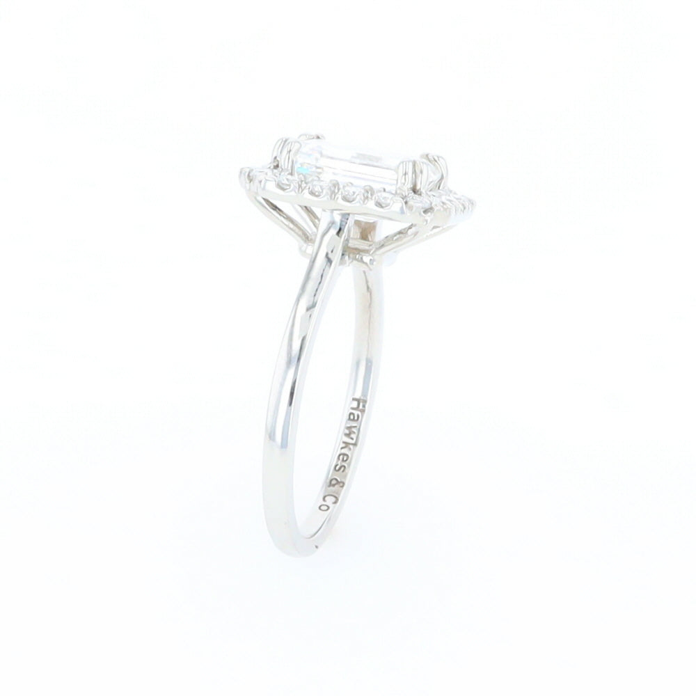 Emerald Cut Diamond Engagement Ring