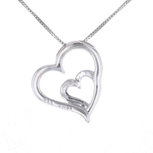 Double Heart Diamond Necklace