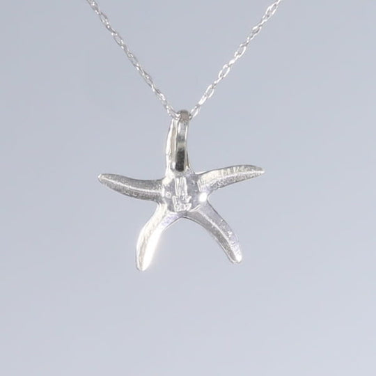 Opal Pendant Inlaid Realistic Star Fish Design