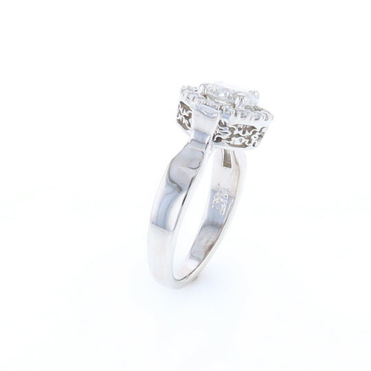 Salt and Pepper Diamond Engagement Ring