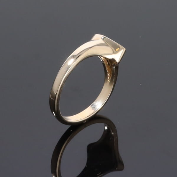 Opal Rings Diamond Shape Inlaid Design