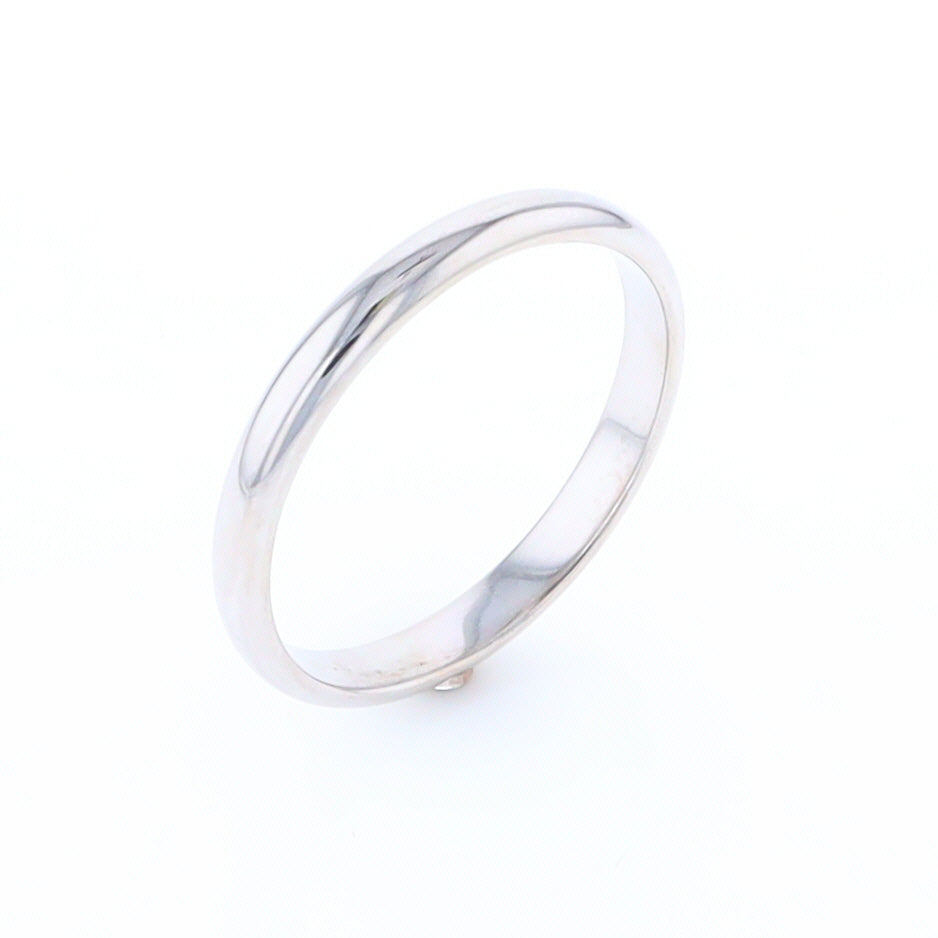 White Gold Standard Fit Wedding Band