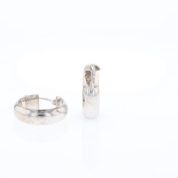 Hollow Round Tube Hoop Earrings