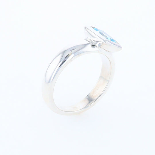 Bezel Blue Topaz Ring