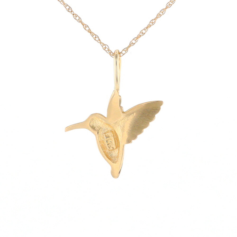 Gold Hummingbird Charm