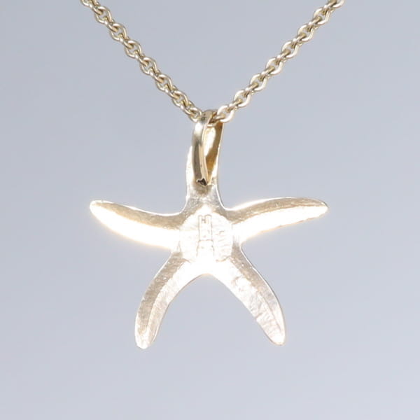 Opal Pendant Inlaid Realistic Star Fish Sea Life Design