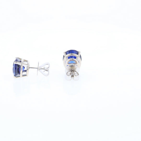 Imitation Sapphire Stud Earrings