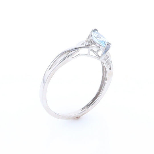 Marquise Blue Topaz Ring