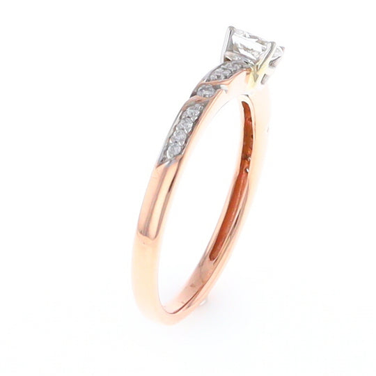 Rose Gold Oval Diamond Engagement Ring