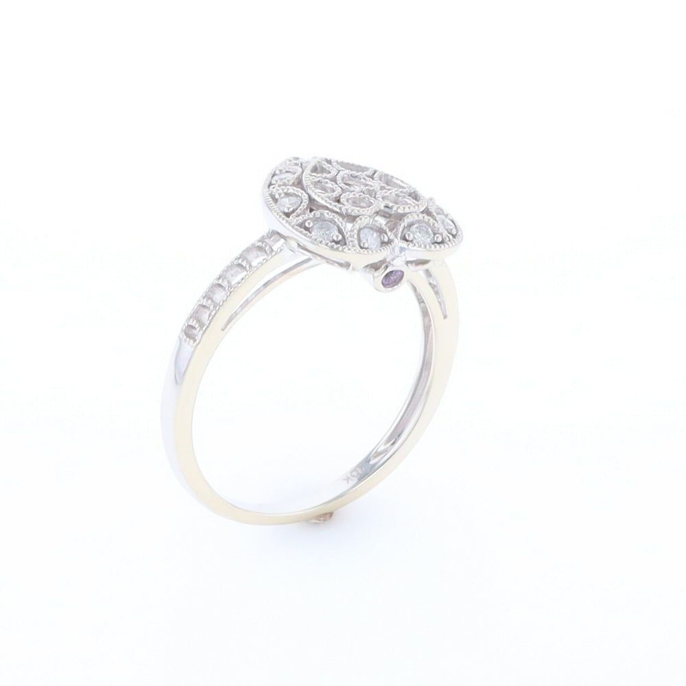 Open Heart Filigree Ring