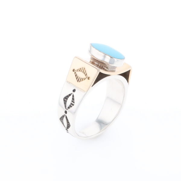 Bezel Set Turquoise Ring