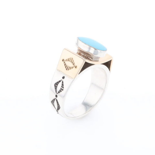 Bezel Set Turquoise Ring