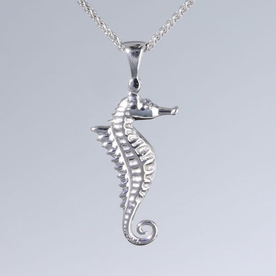 Opal Pendant Inlaid Realistic Sea Horse Design