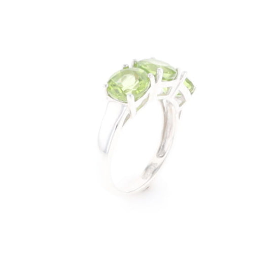 Triple Peridot Ring