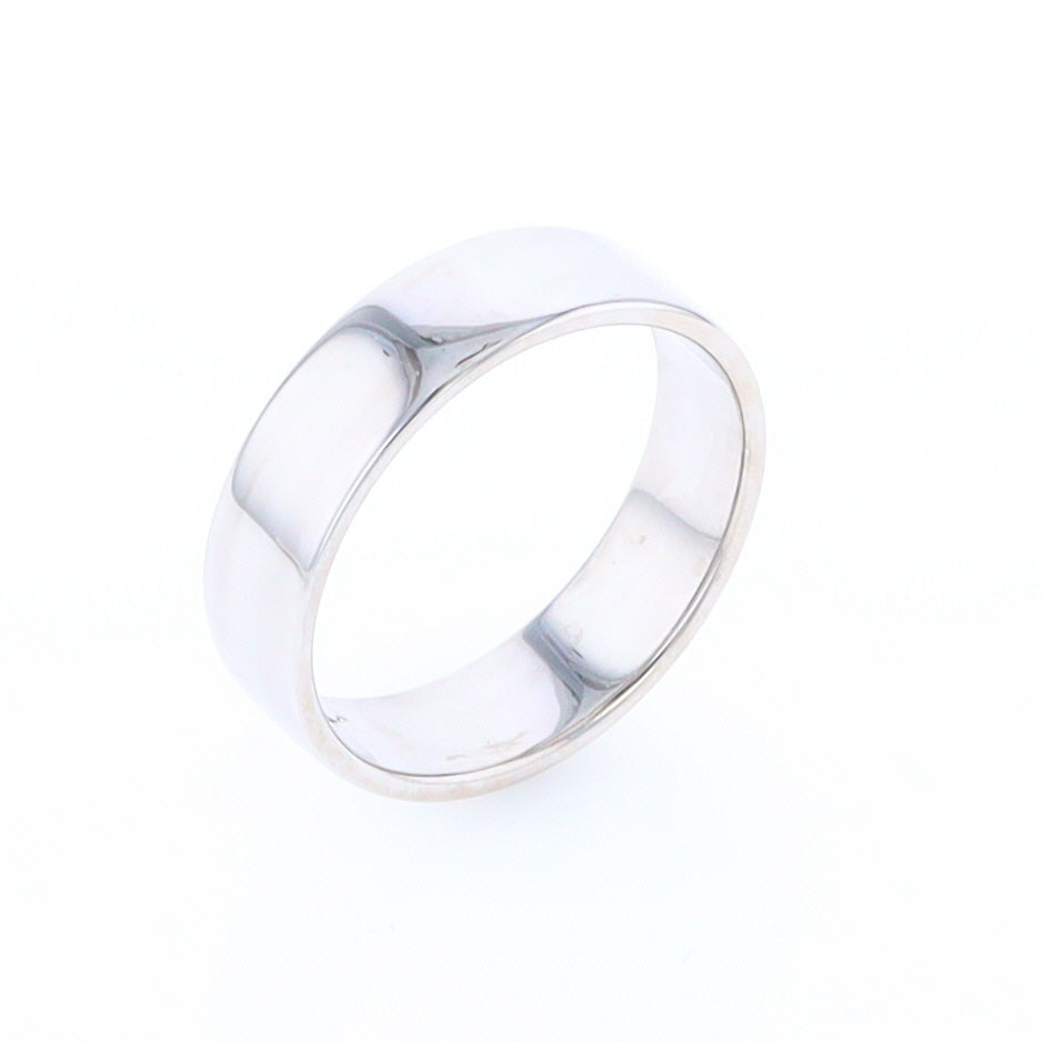 White Gold Wedding Band