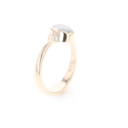 Meteorite Oval Inlay Ring